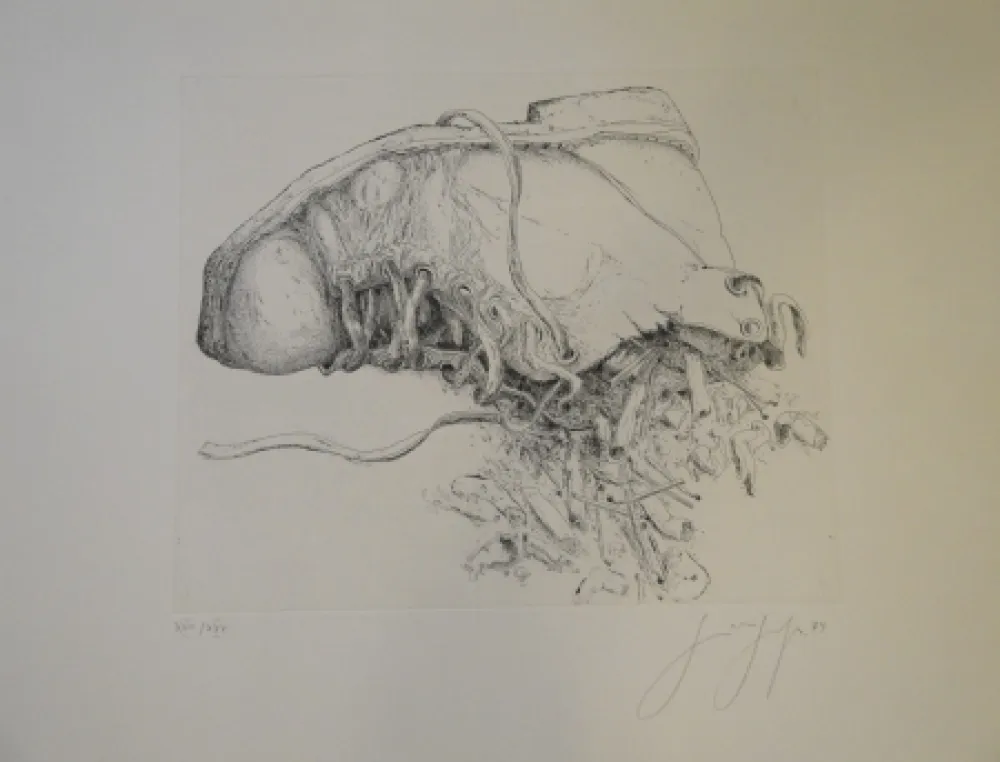 Гравюра Grass - (Kippen und Schuh)