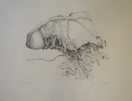 Гравюра Grass - (Kippen und Schuh)