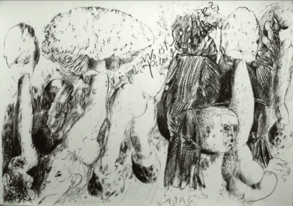 Литография Grass - Senza titolo