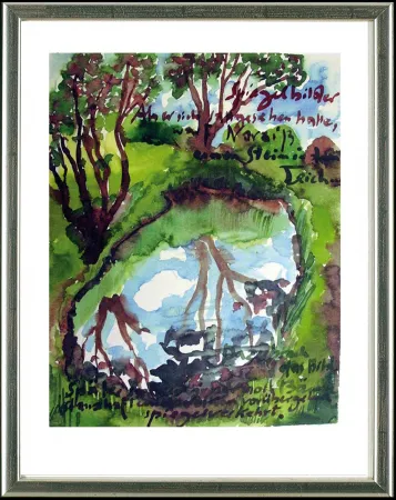 Литография Grass - Spiegelbilder