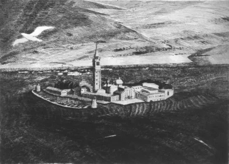 Гравюра Сухой Иглой Grasselli - Visione sulla laguna