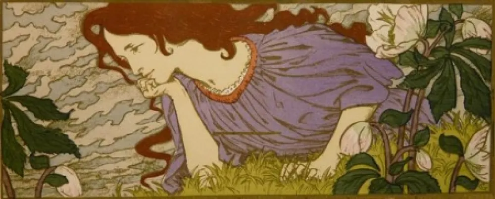 Литография Grasset - Anxiété