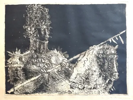 Офорт Grassmann - Cavaleiro