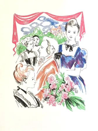 Гравюра На Дереве Grau Sala - Théâtre de Marivaux