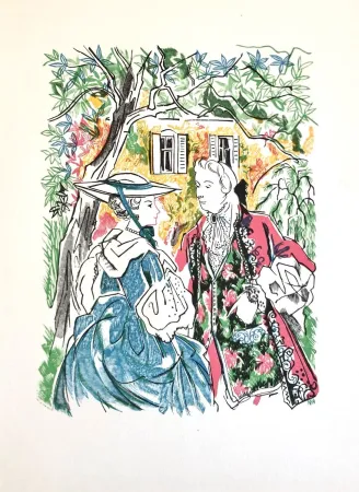 Гравюра На Дереве Grau Sala - Théâtre de Marivaux