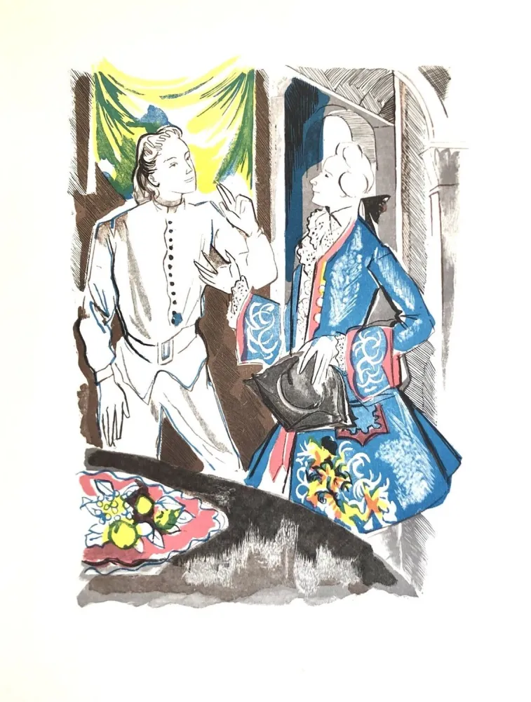 Гравюра На Дереве Grau Sala - Théâtre de Marivaux