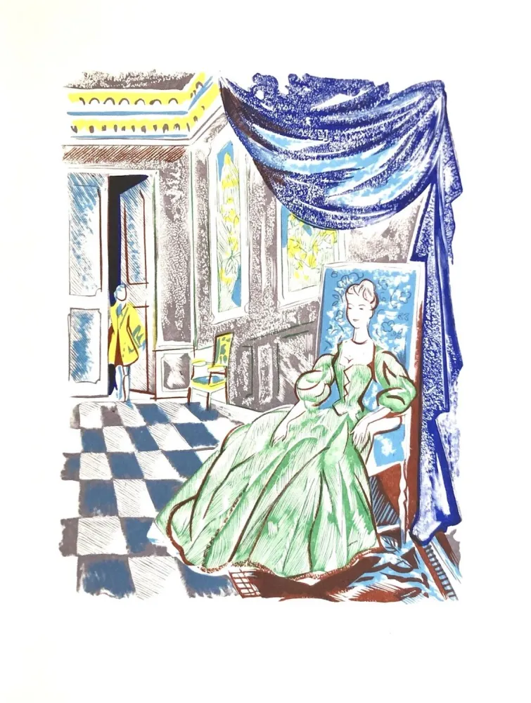 Гравюра На Дереве Grau Sala - Théâtre de Marivaux