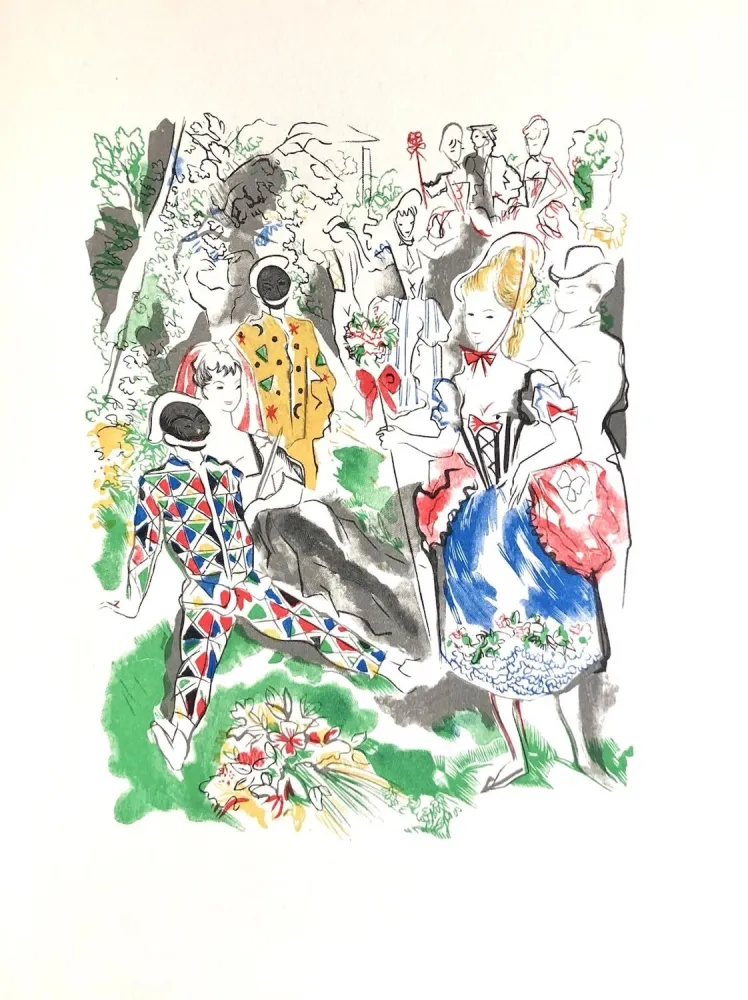 Гравюра На Дереве Grau Sala - Théâtre de Marivaux