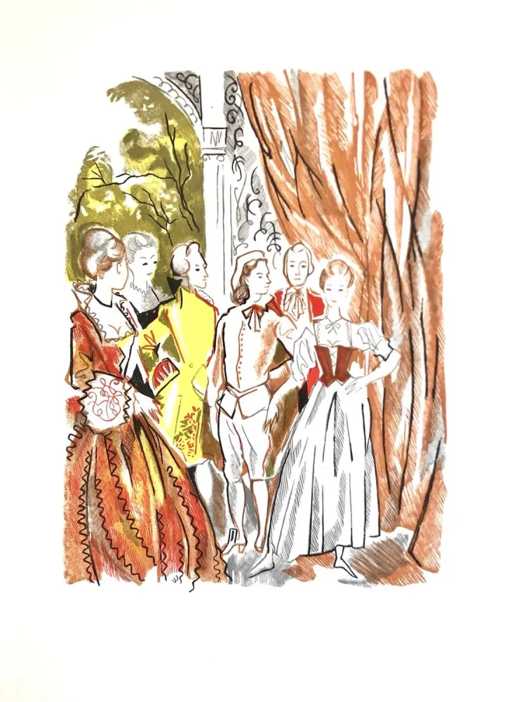 Гравюра На Дереве Grau Sala - Théâtre de Marivaux