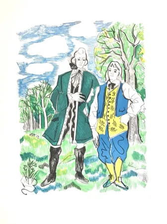 Гравюра На Дереве Grau Sala - Théâtre de Marivaux