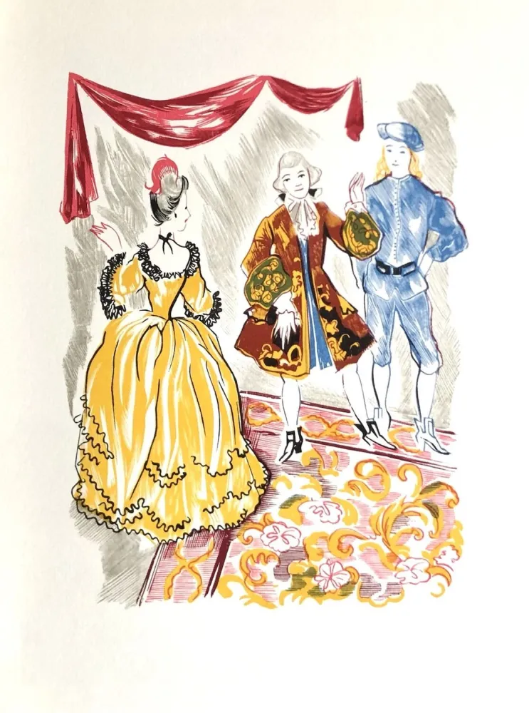 Гравюра На Дереве Grau Sala - Théâtre de Marivaux