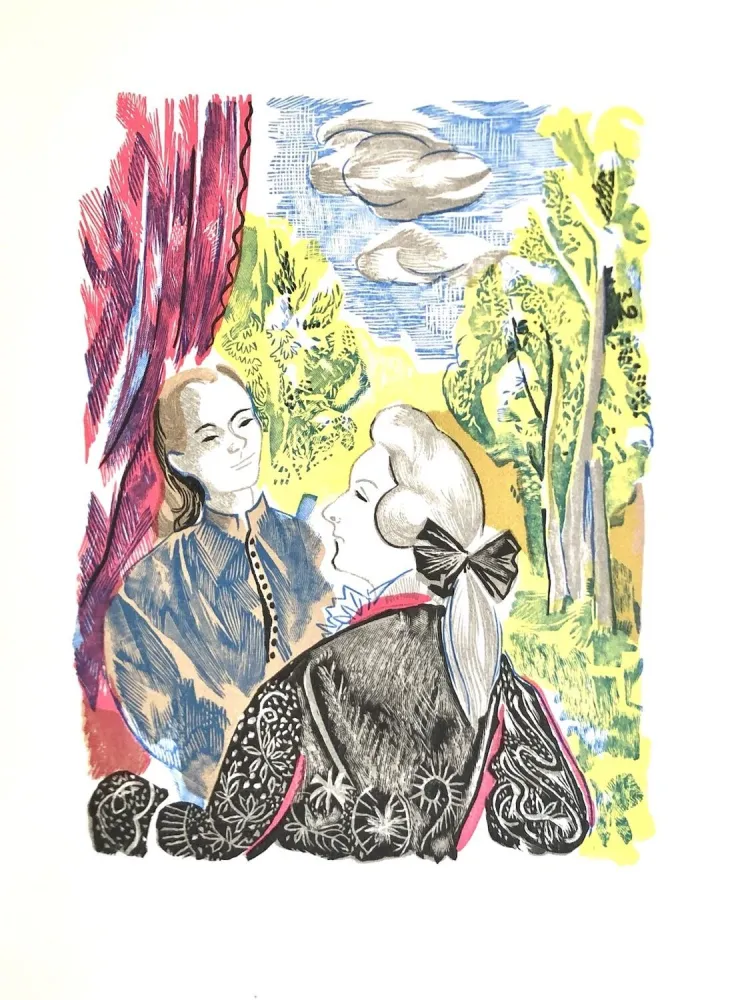 Гравюра На Дереве Grau Sala - Théâtre de Marivaux