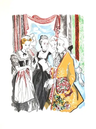 Гравюра На Дереве Grau Sala - Théâtre de Marivaux