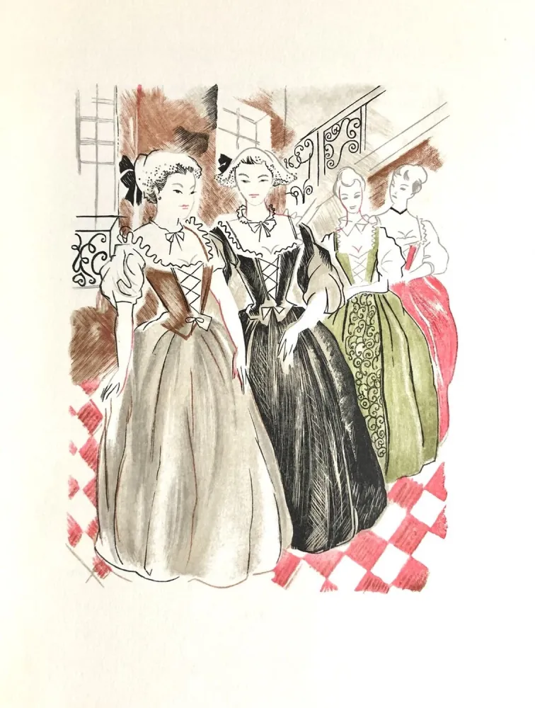 Гравюра На Дереве Grau Sala - Théâtre de Marivaux