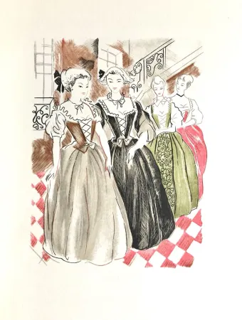 Гравюра На Дереве Grau Sala - Théâtre de Marivaux