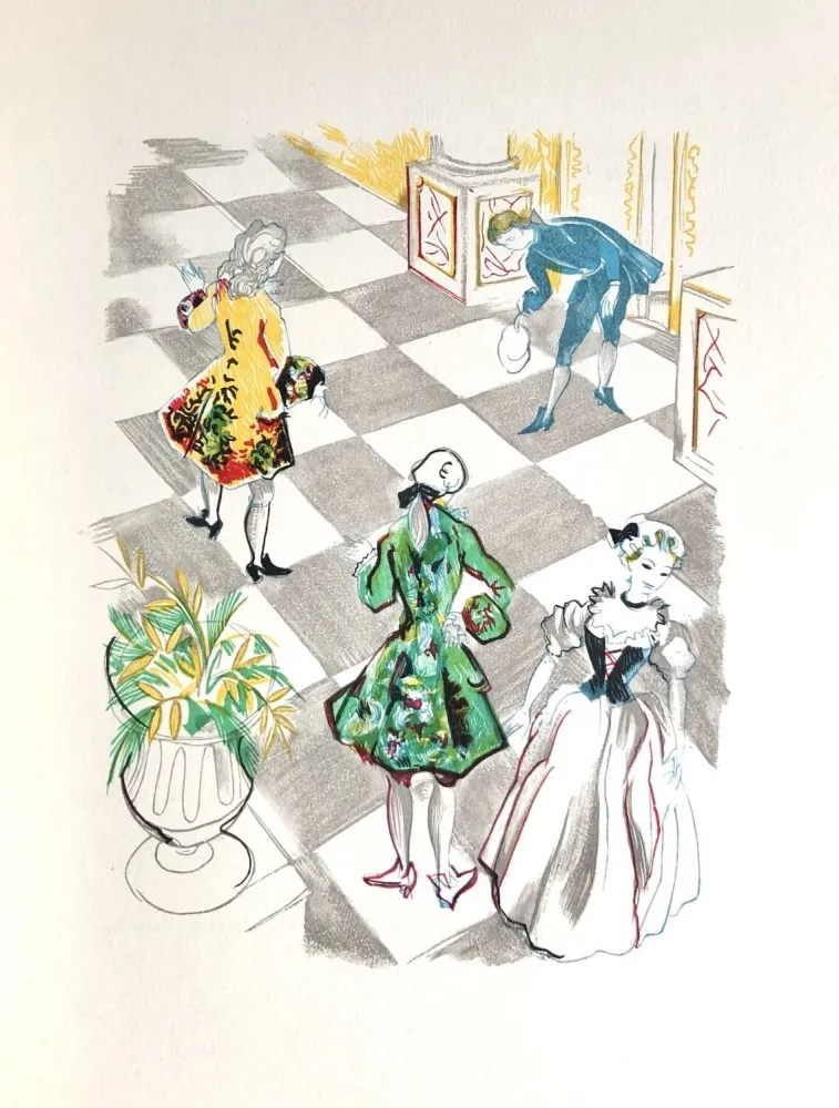 Гравюра На Дереве Grau Sala - Théâtre de Marivaux