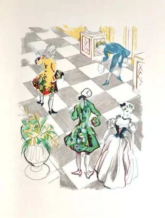 Гравюра На Дереве Grau Sala - Théâtre de Marivaux