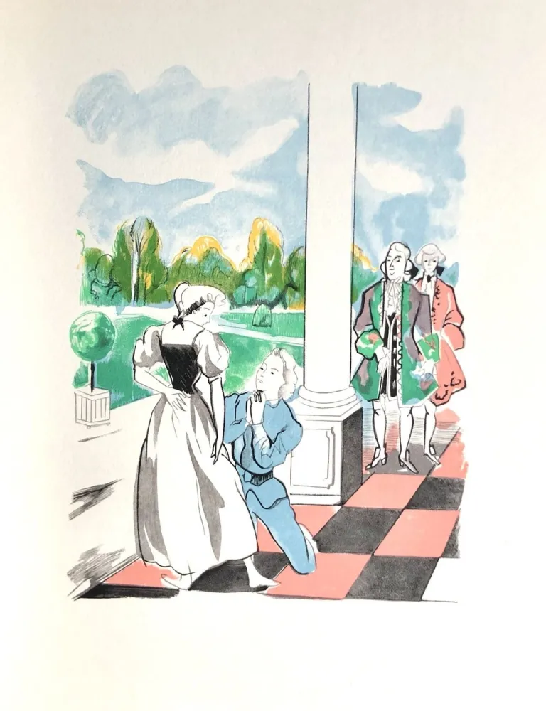 Гравюра На Дереве Grau Sala - Théâtre de Marivaux