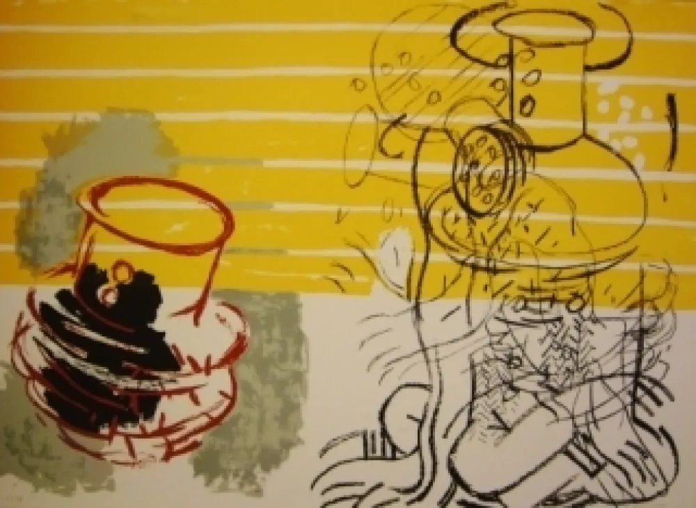 Литография Grau - Sans titre