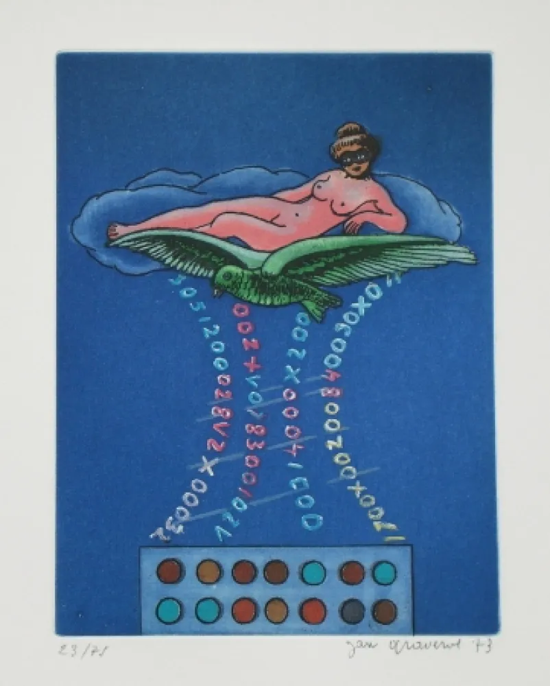 Офорт И Аквитанта Graverol - Les divinités naturelles