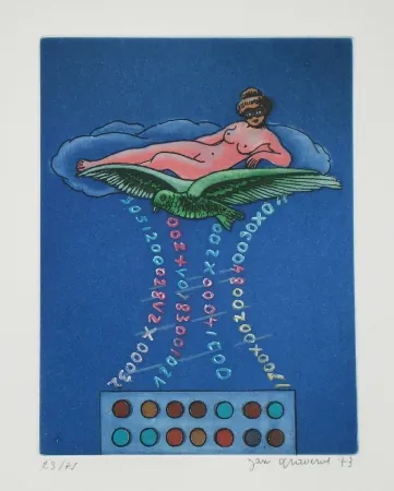 Офорт И Аквитанта Graverol - Les divinités naturelles