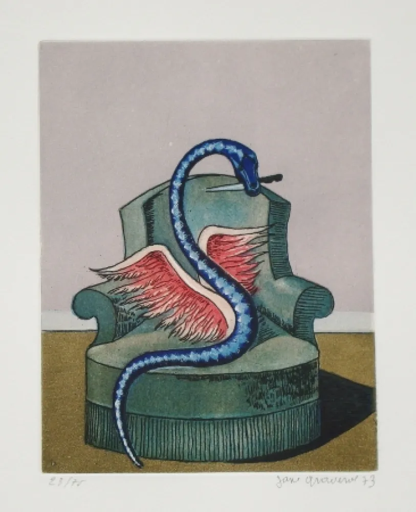 Офорт И Аквитанта Graverol - Les divinités naturelles