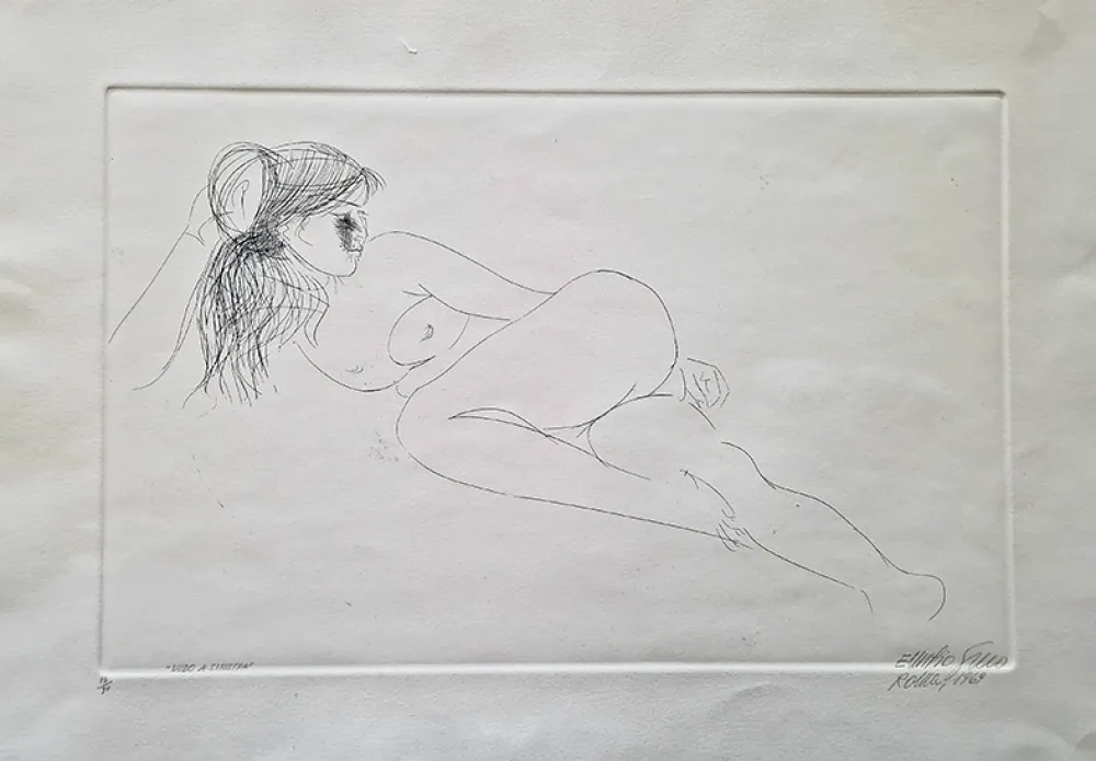 Офорт Greco - Nudo a sinistra