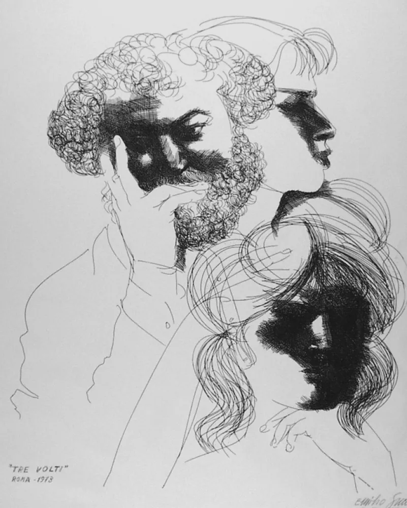 Офорт Greco - Tre volti