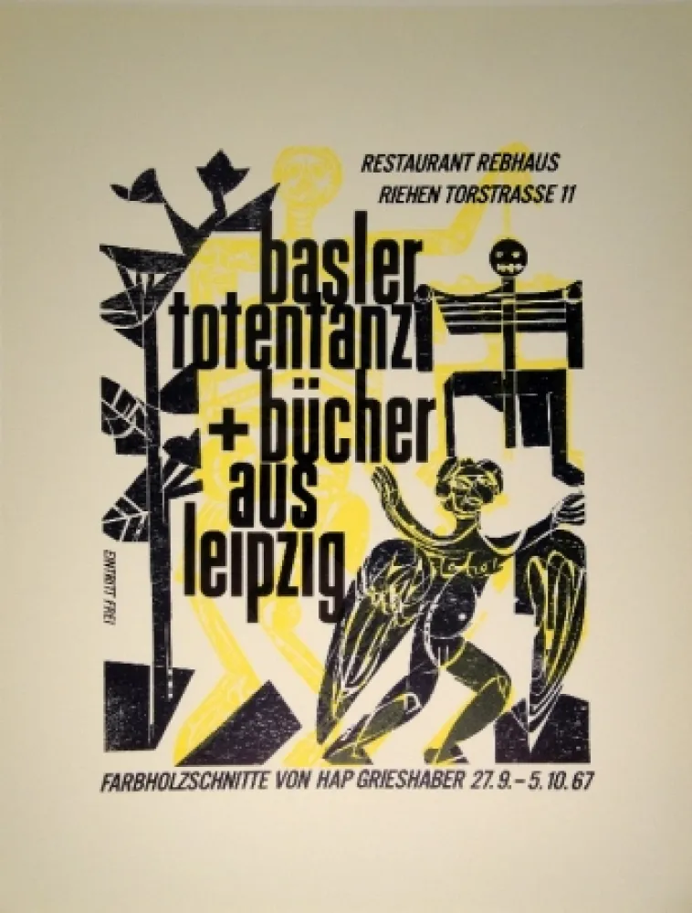 Гравюра На Дереве Grieshaber - Basler totentanz und bücher aus leipzig