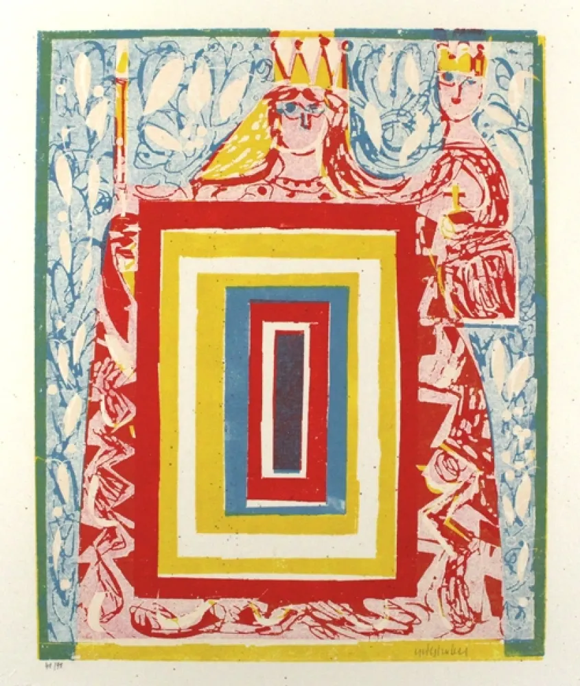 Гравюра На Дереве Grieshaber - Maria