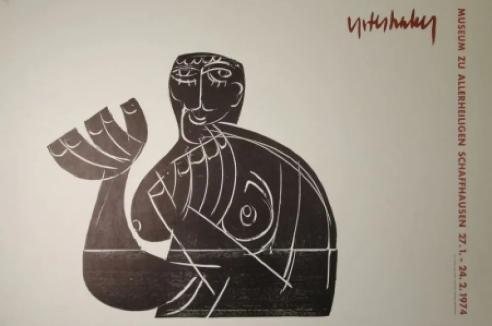 Гравюра На Дереве Grieshaber - Vogelfrei II