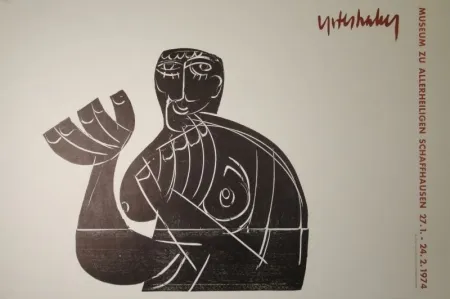 Гравюра На Дереве Grieshaber - Vogelfrei II