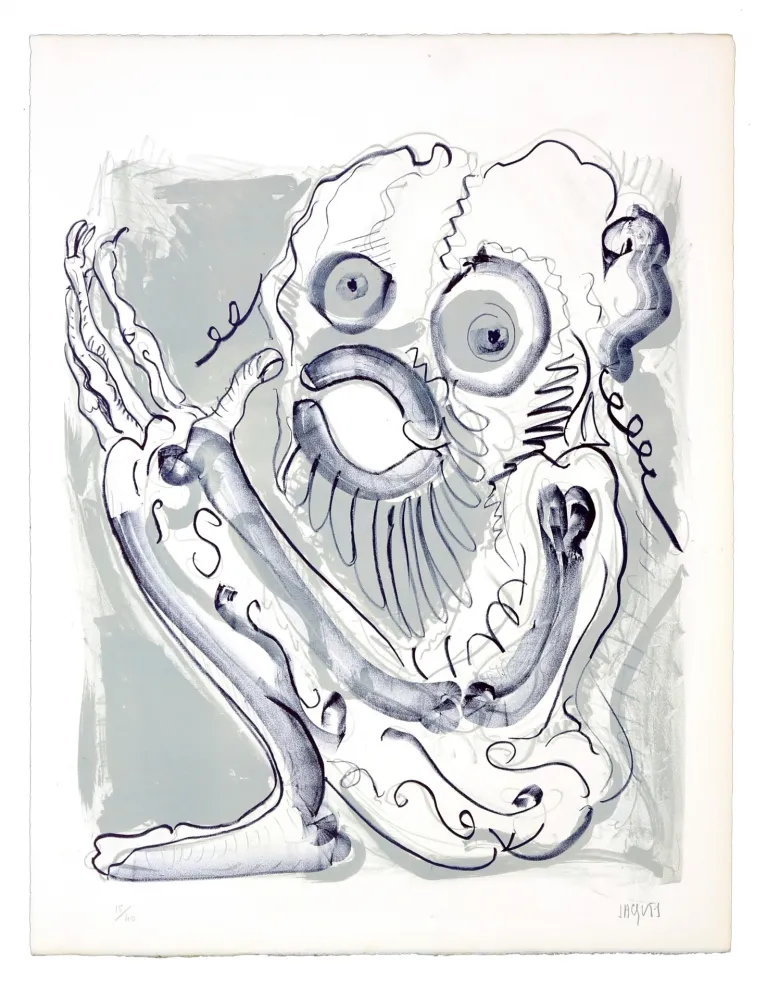 Литография Grinberg -  Le changement en petit prophète