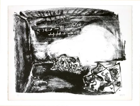 Литография Grinberg - Une autre possibilité (en fumée)