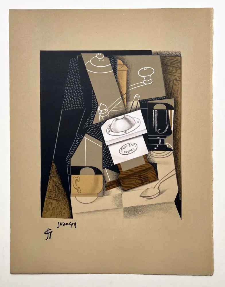 Литография Gris  - Le moulin à café. Lithographie pour 