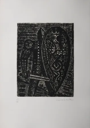 Литография Gromaire - La révolte, 1958