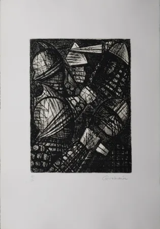 Офорт Gromaire - Le combat, 1958