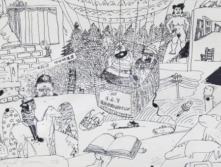 Сериграфия Grooms - Stockholm Print