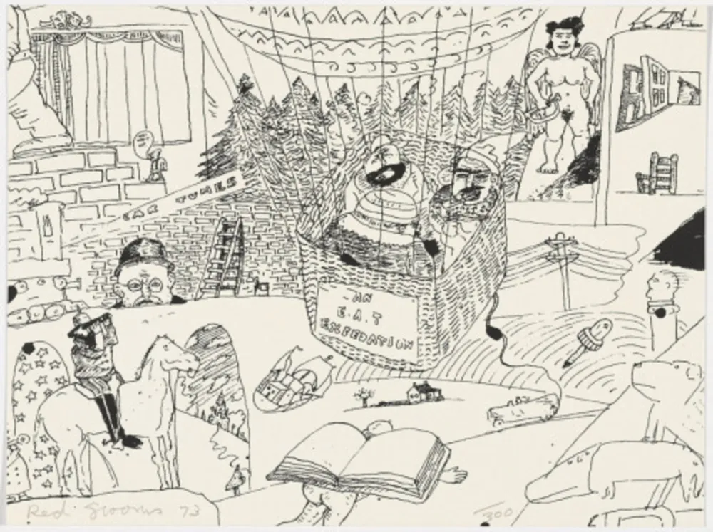 Сериграфия Grooms - Untitled from The New York Collection for Stockholm