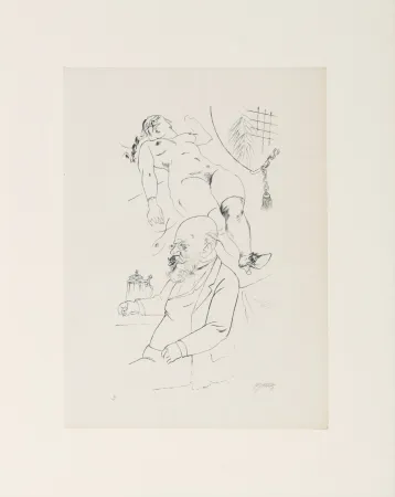 Литография Grosz - George Grosz (1893–1959) – Aus der Jugendzeit – Heliogravure on paper – 1922
