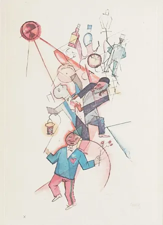 Гашение Grosz - Johannisnacht, from Ecce Homo