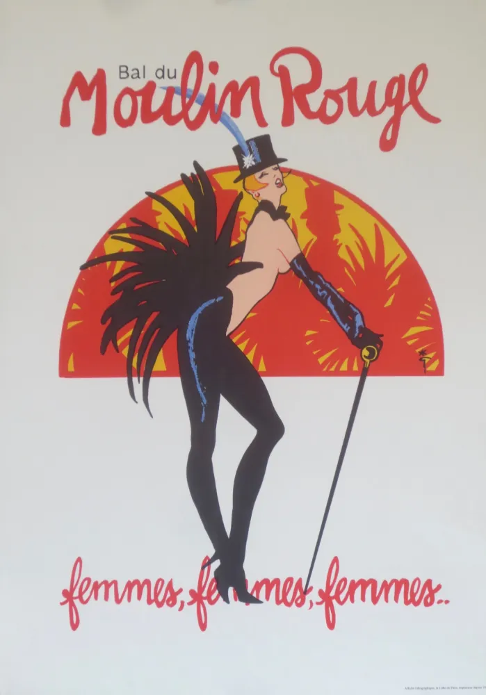 Литография Gruau - Femmes,femmes,femmes