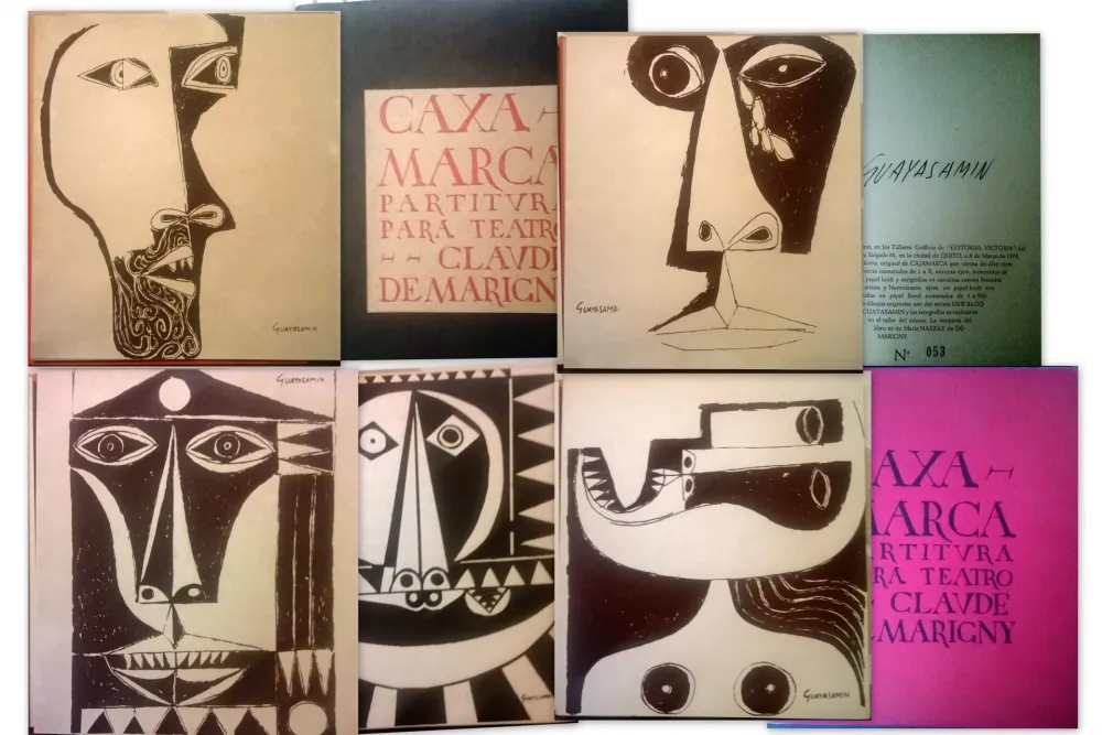 Иллюстрированная Книга Guayasamin - Caxa Marca - Partitura para teatro