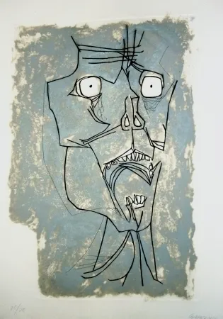 Гравюра Guayasamin - El grito 2