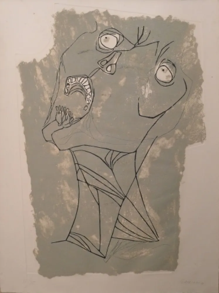 Офорт Guayasamin - El Grito I