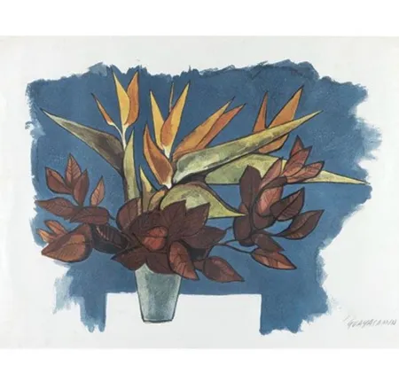 Офорт Guayasamin - Flor de Orquídea