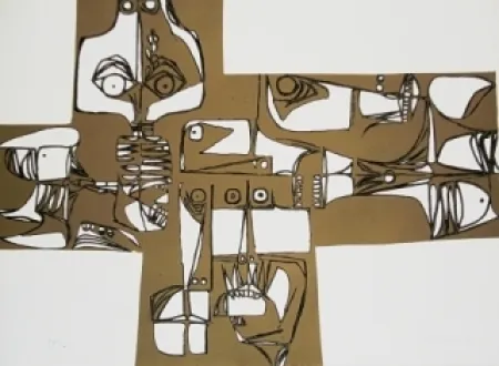 Гравюра Guayasamin - Milay 3