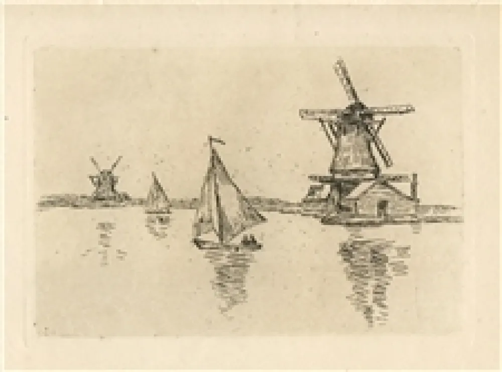 Гравюра Guillaumin - En Hollande