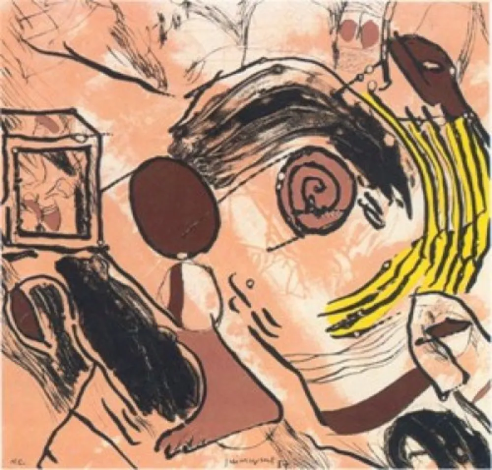 Многоэкземплярное Произведение Guinovart - A tu violencia granate, sordomudos en la penumbra.