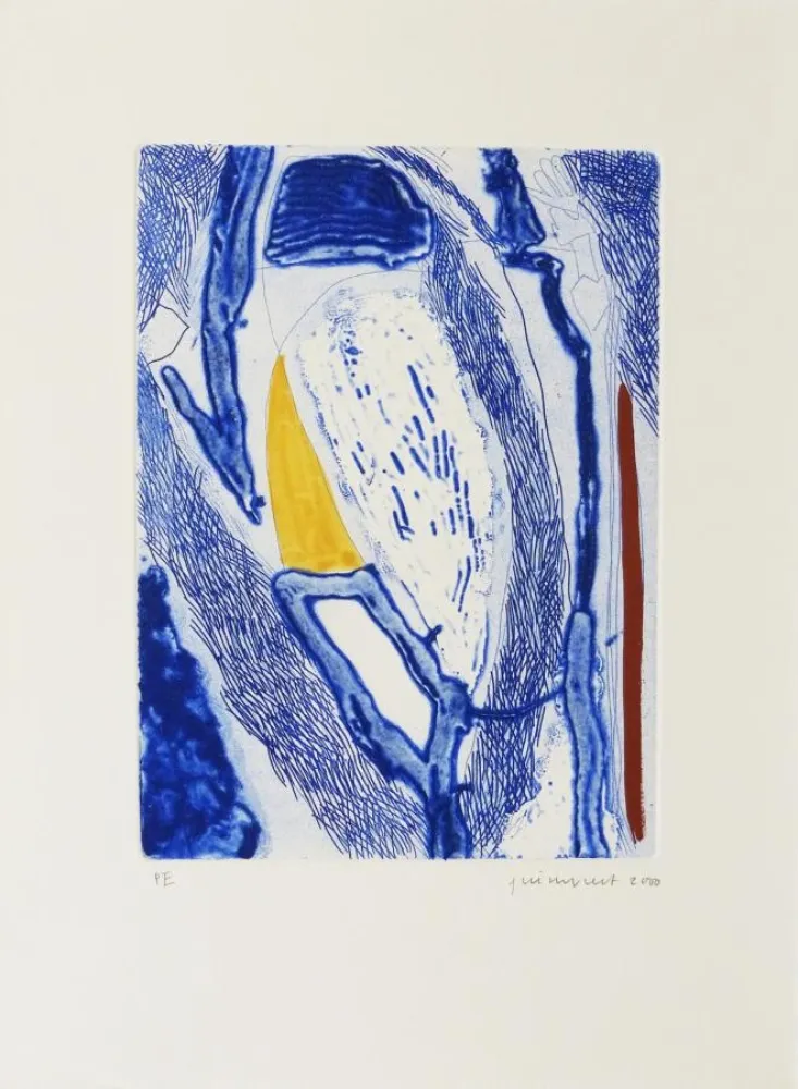 Офорт Guinovart - Blau 21